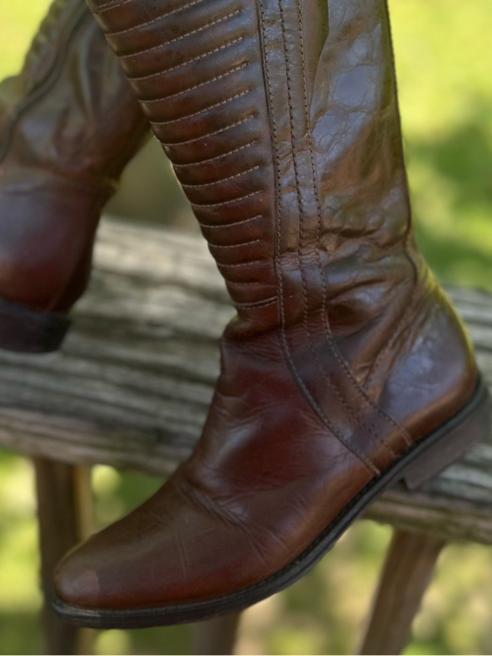Carlos Satana MOMENTUM 6½M‎ Riding Boots Leather Western Sz 6.5 Knee High - Picture 10 of 10